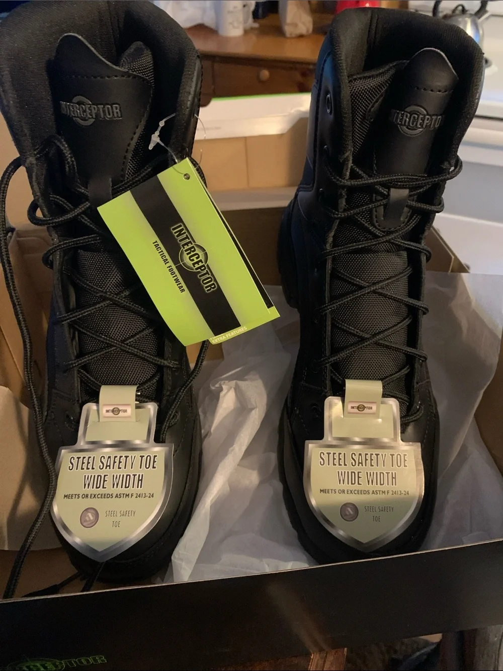 Steel toe boots size 11